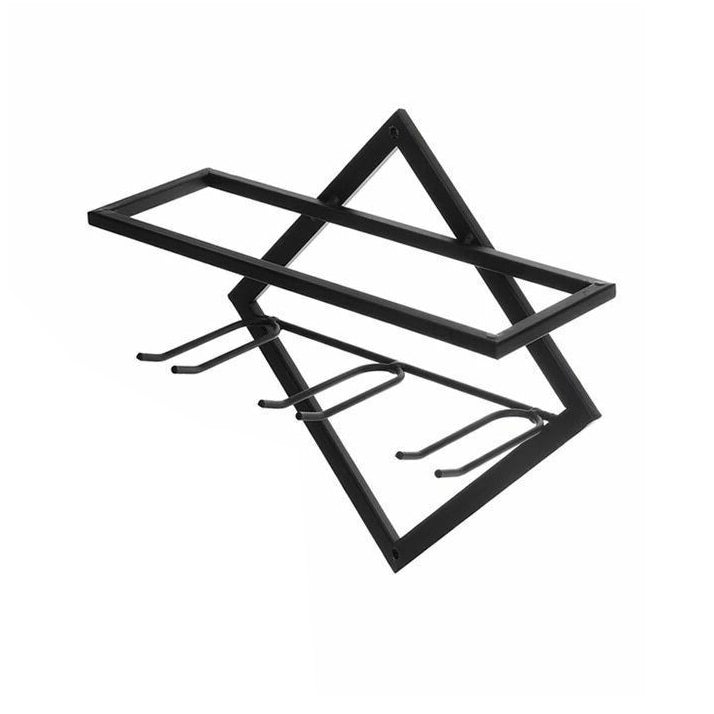 Metal Wall Mounted Wine Rack Contemporary Wine Holder for Living Room Clearhalo 'furn' 'furn_wine_racks' 'Furniture' 'Kitchen & Dining Furniture' 'Wine Racks' 'wine_racks' 6475079