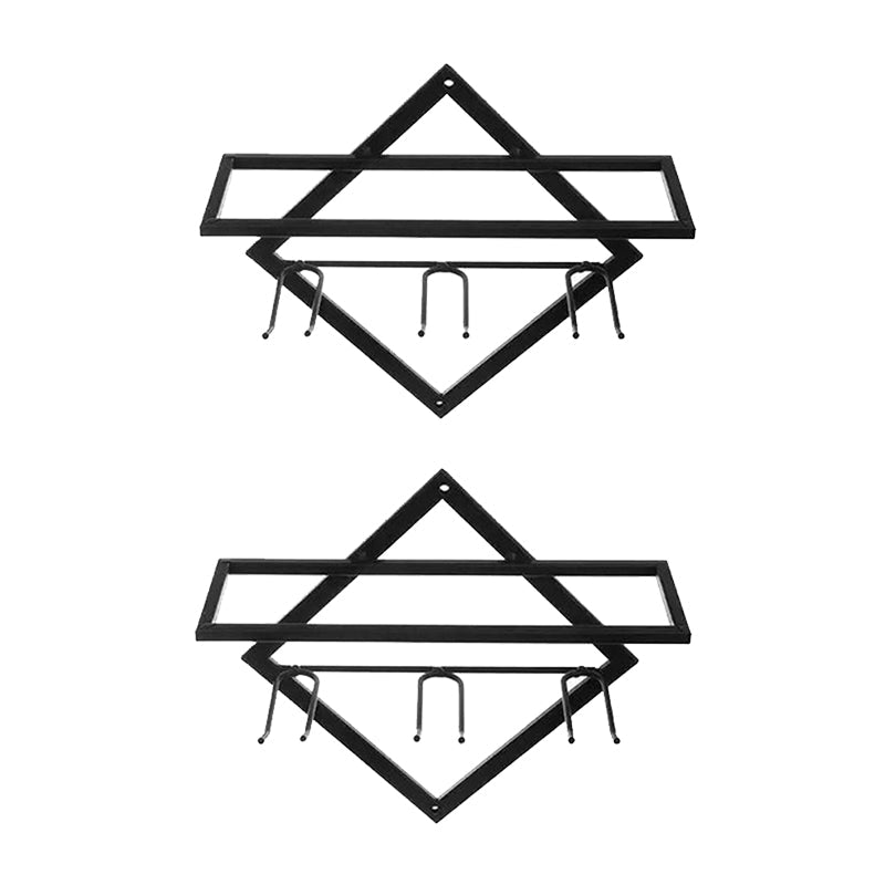 Porta di vino contemporanei a parete in metallo per soggiorno per soggiorno