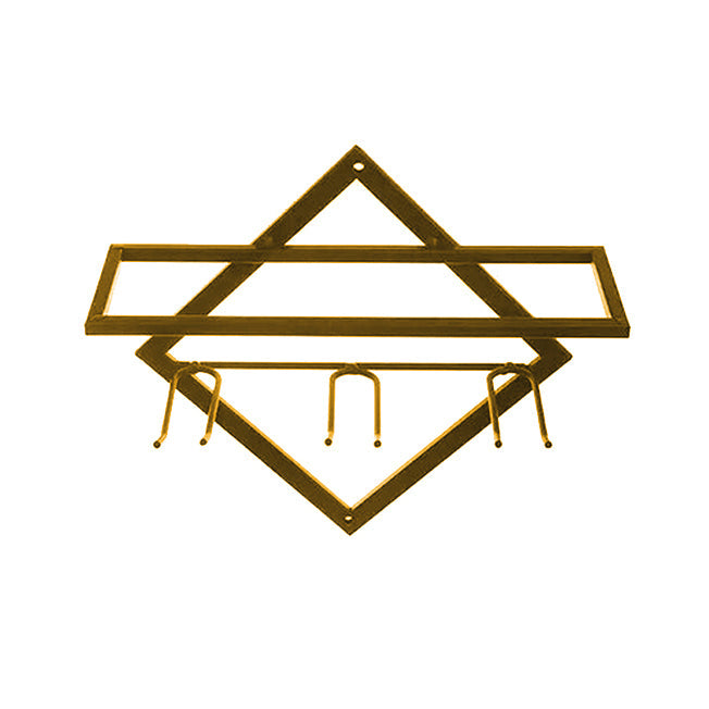 Porte-vin en métal mural en métal porte-vin contemporain pour le salon