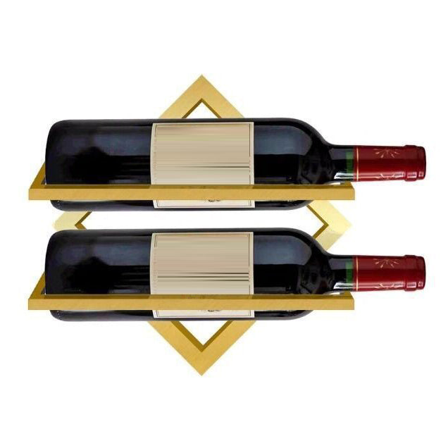 Metal Wall Mounted Wine Rack Contemporary Wine Holder for Living Room Clearhalo 'furn' 'furn_wine_racks' 'Furniture' 'Kitchen & Dining Furniture' 'Wine Racks' 'wine_racks' 6475090