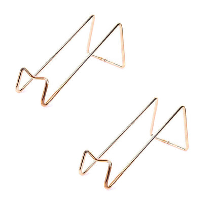 Contemporary Metal Wine Rack Bottle Countertop Bottle Holder for Kitchen Rose Gold 2 Piece Set Clearhalo 'furn' 'furn_wine_racks' 'Furniture' 'Kitchen & Dining Furniture' 'Wine Racks' 'wine_racks' 6475102