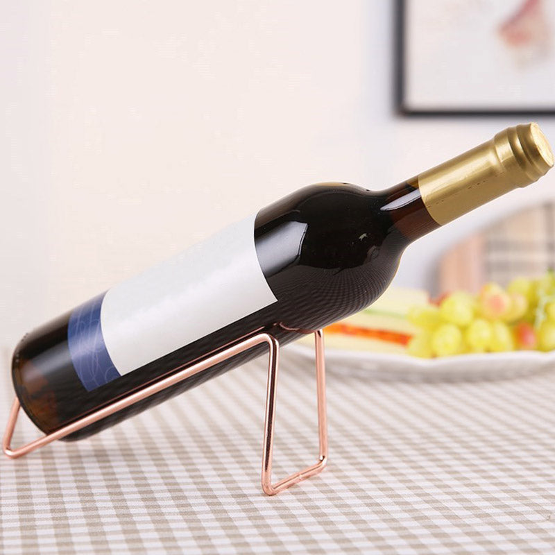 Contemporary Metal Wine Rack Bottle Countertop Bottle Holder for Kitchen Clearhalo 'furn' 'furn_wine_racks' 'Furniture' 'Kitchen & Dining Furniture' 'Wine Racks' 'wine_racks' 6475113