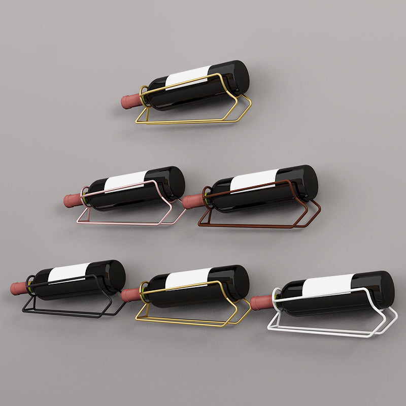 Soporte de botella de vinos de la botella de vino de vino de metal moderno para la cocina para la cocina