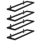 Wall Mounted Metal Contemporary Wine Bottle Holder for Kitchen Black 4 Piece Set Clearhalo 'furn' 'furn_wine_racks' 'Furniture' 'Kitchen & Dining Furniture' 'Wine Racks' 'wine_racks' 6475330