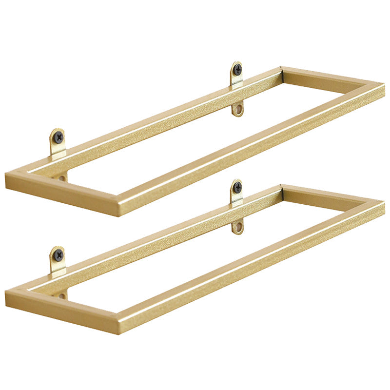 Wall Mounted Metal Contemporary Wine Bottle Holder for Kitchen Gold 2 Piece Set Clearhalo 'furn' 'furn_wine_racks' 'Furniture' 'Kitchen & Dining Furniture' 'Wine Racks' 'wine_racks' 6475333