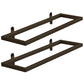 Wall Mounted Metal Contemporary Wine Bottle Holder for Kitchen Bronze 2 Piece Set Clearhalo 'furn' 'furn_wine_racks' 'Furniture' 'Kitchen & Dining Furniture' 'Wine Racks' 'wine_racks' 6475338