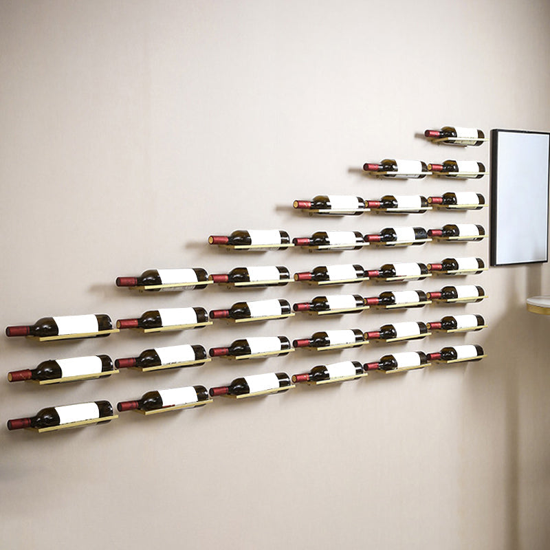 Wall Mounted Metal Contemporary Wine Bottle Holder for Kitchen Clearhalo 'furn' 'furn_wine_racks' 'Furniture' 'Kitchen & Dining Furniture' 'Wine Racks' 'wine_racks' 6475341