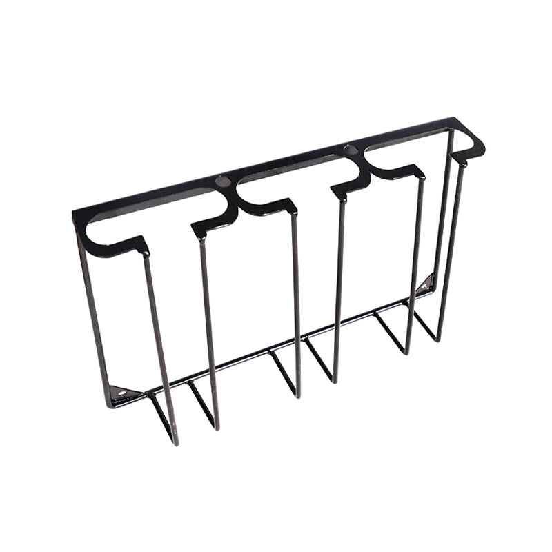 Metal Hanging Glass Rack Industrial Single Rail Glass & Stemware Holder Clearhalo 'furn' 'furn_wine_racks' 'Furniture' 'Kitchen & Dining Furniture' 'Wine Racks' 'wine_racks' 6475371