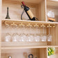Metal Hanging Glass Rack Industrial Single Rail Glass & Stemware Holder Clearhalo 'furn' 'furn_wine_racks' 'Furniture' 'Kitchen & Dining Furniture' 'Wine Racks' 'wine_racks' 6475385