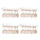 Metal Hanging Glass Rack Industrial Single Rail Glass & Stemware Holder 19.7"L x 9.1"W x 2"H White 4 Piece Set Clearhalo 'furn' 'furn_wine_racks' 'Furniture' 'Kitchen & Dining Furniture' 'Wine Racks' 'wine_racks' 6475396