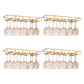 Metal Hanging Glass Rack Industrial Single Rail Glass & Stemware Holder 19.7"L x 9.1"W x 2"H Gold 4 Piece Set Clearhalo 'furn' 'furn_wine_racks' 'Furniture' 'Kitchen & Dining Furniture' 'Wine Racks' 'wine_racks' 6475399