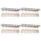 Metal Hanging Glass Rack Industrial Single Rail Glass & Stemware Holder 23.6"L x 9.1"W x 2"H Black 4 Piece Set Clearhalo 'furn' 'furn_wine_racks' 'Furniture' 'Kitchen & Dining Furniture' 'Wine Racks' 'wine_racks' 6475402