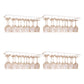 Metal Hanging Glass Rack Industrial Single Rail Glass & Stemware Holder 23.6"L x 9.1"W x 2"H White 4 Piece Set Clearhalo 'furn' 'furn_wine_racks' 'Furniture' 'Kitchen & Dining Furniture' 'Wine Racks' 'wine_racks' 6475405