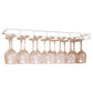 Metal Hanging Glass Rack Industrial Single Rail Glass & Stemware Holder 27.6"L x 9.1"W x 2"H White 1 Piece Clearhalo 'furn' 'furn_wine_racks' 'Furniture' 'Kitchen & Dining Furniture' 'Wine Racks' 'wine_racks' 6475412