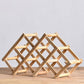Countertop Modern Bottle Wine Rack Solid Wood Collapsible Bottle Rack Horizontal