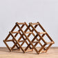 Countertop Modern Bottle Wine Rack Solid Wood Collapsible Bottle Rack Horizontal
