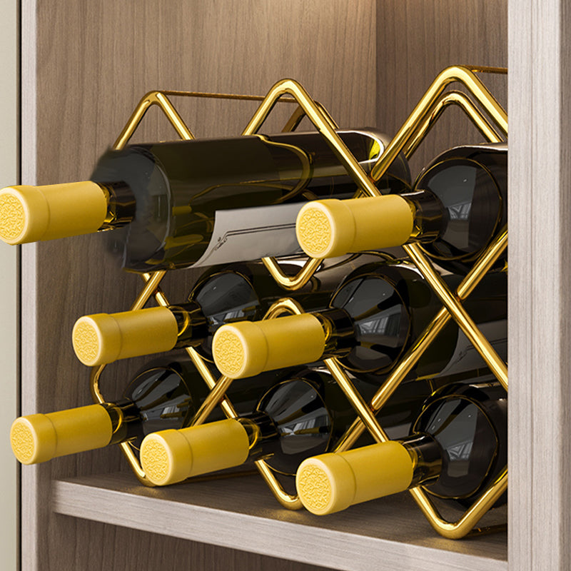Modern Wine Bottle & Glass Rack Metal Wine Holder for Kitchen Clearhalo 'furn' 'furn_wine_racks' 'Furniture' 'Kitchen & Dining Furniture' 'Wine Racks' 'wine_racks' 6475468