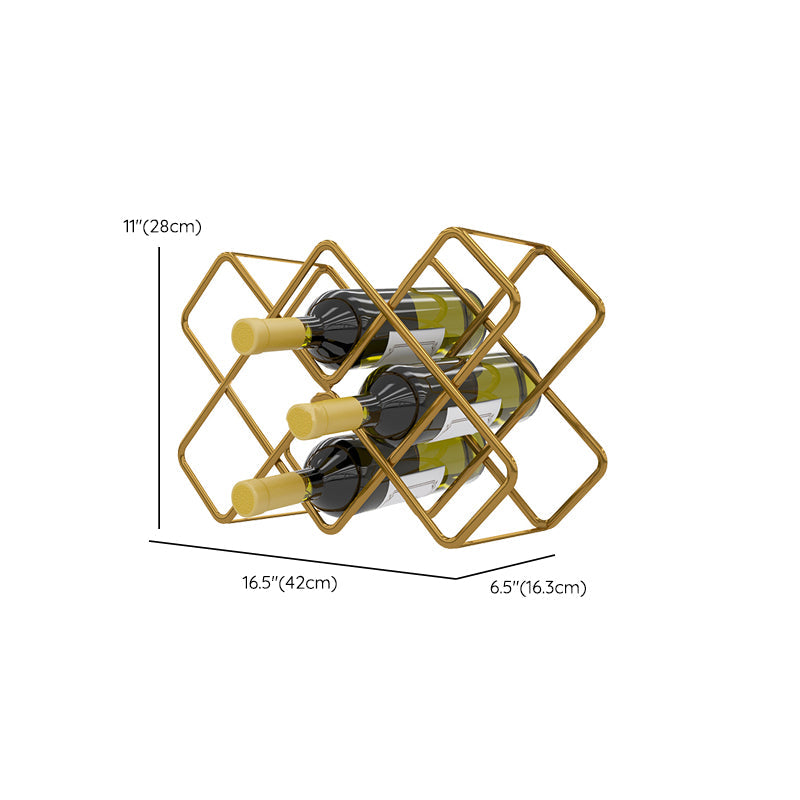 Modern Wine Bottle & Glass Rack Metal Wine Holder for Kitchen Clearhalo 'furn' 'furn_wine_racks' 'Furniture' 'Kitchen & Dining Furniture' 'Wine Racks' 'wine_racks' 6475478