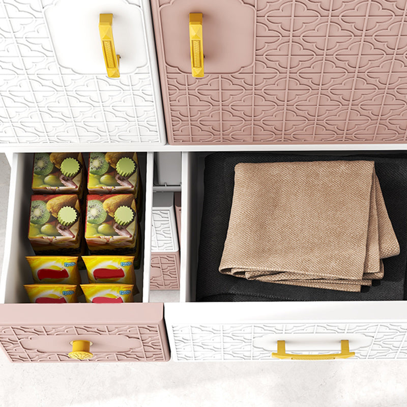 Armario con bisagras con varilla de ropa Armario de plástico