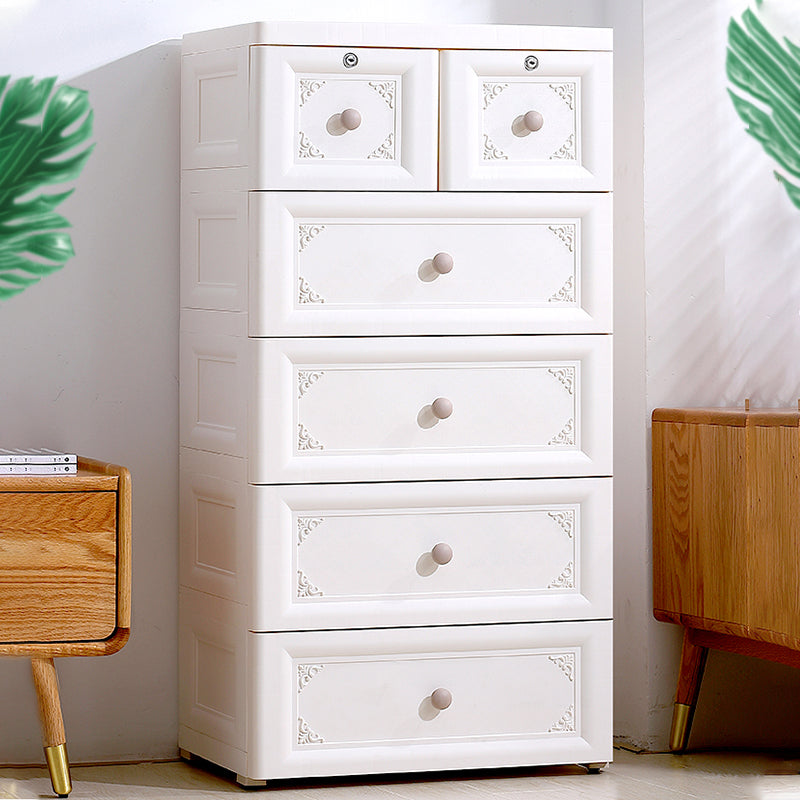 Non-Hanging Wardrobe Armoire Contemporary Plastic Storage Cabinet Clearhalo 'Armoires & Wardrobes' 'armoires_wardrobes' 'Bedroom Furniture' 'furn' 'furn_armoires_wardrobes' 'Furniture' 6475548