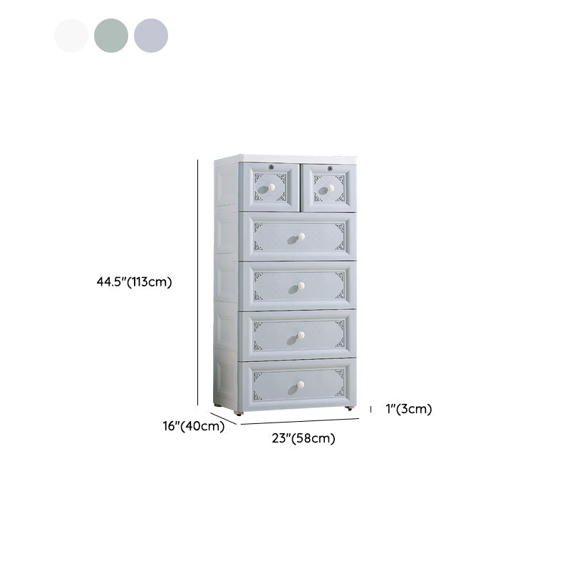 Non-Hanging Wardrobe Armoire Contemporary Plastic Storage Cabinet Clearhalo 'Armoires & Wardrobes' 'armoires_wardrobes' 'Bedroom Furniture' 'furn' 'furn_armoires_wardrobes' 'Furniture' 6475563