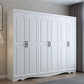 White Engineered Wood Wardrobe Closet Modern Wardrobe Armoire