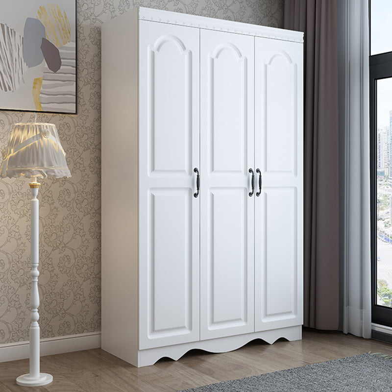 White Engineered Wood Wardrobe Closet Modern Wardrobe Armoire