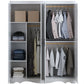 White Engineered Wood Wardrobe Closet Modern Wardrobe Armoire