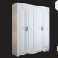 White Engineered Wood Wardrobe Closet Modern Wardrobe Armoire