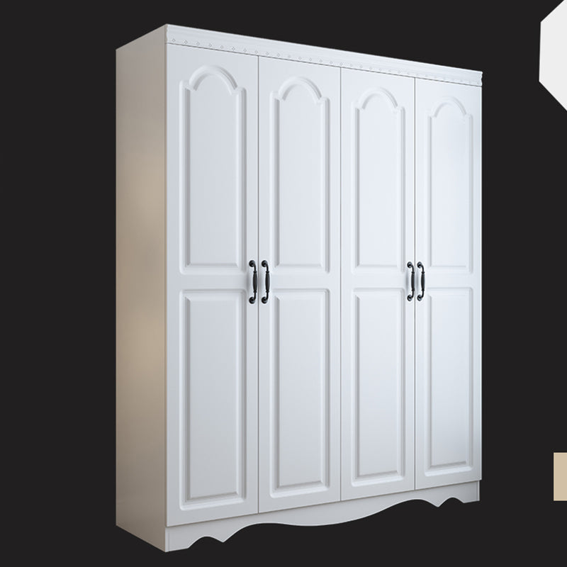 White Engineered Wood Wardrobe Closet Modern Wardrobe Armoire