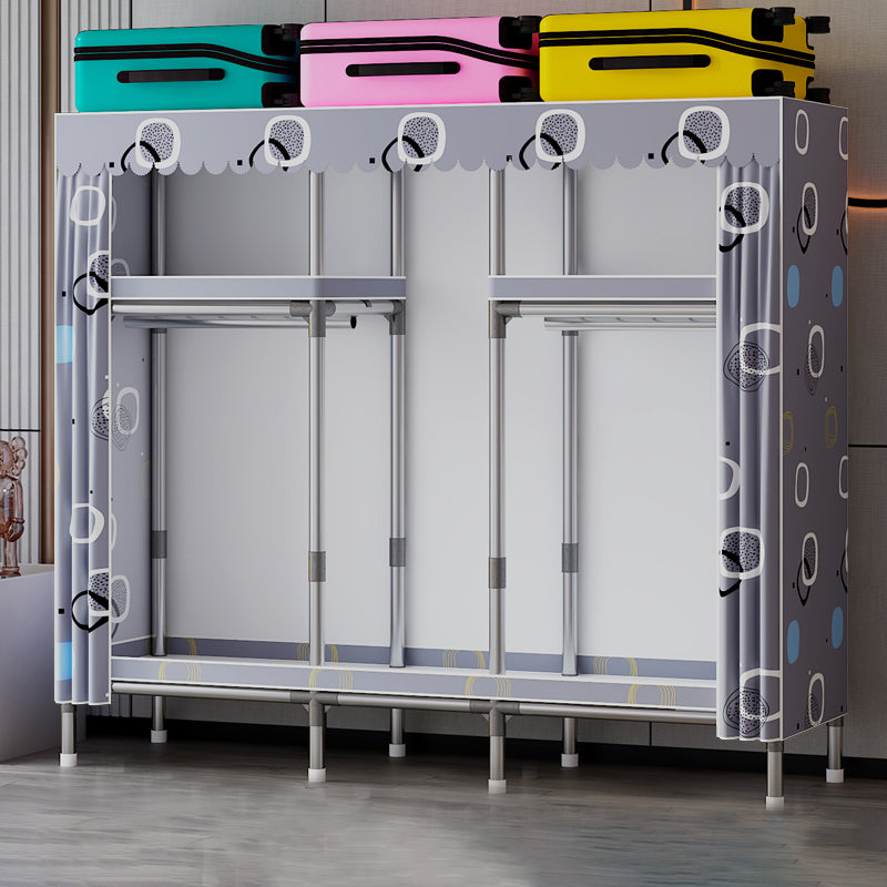 Metallgarderobeschrank mit Regalen modern