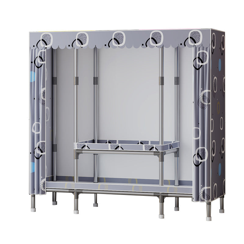 Metallgarderobeschrank mit Regalen modern