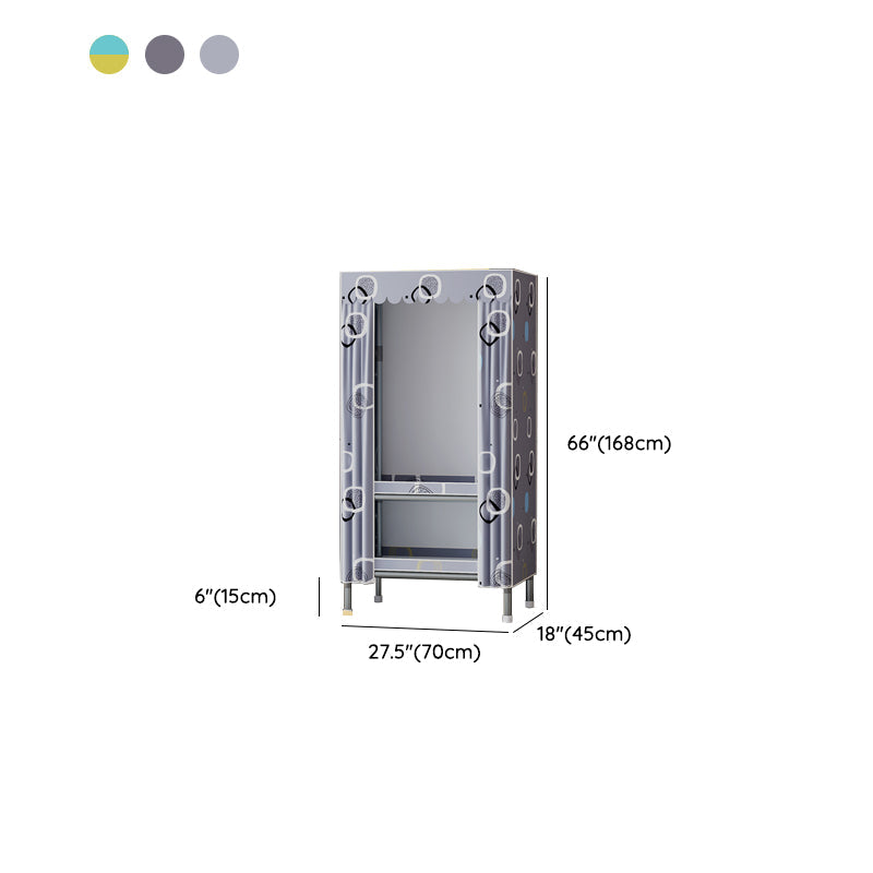 Metallgarderobeschrank mit Regalen modern