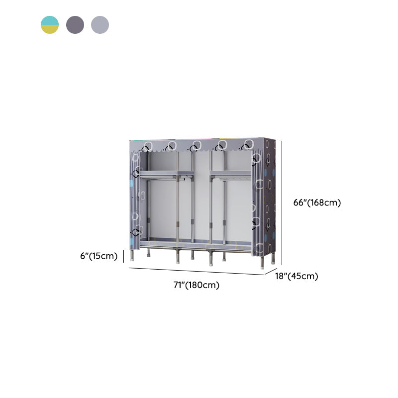 Metallgarderobeschrank mit Regalen modern