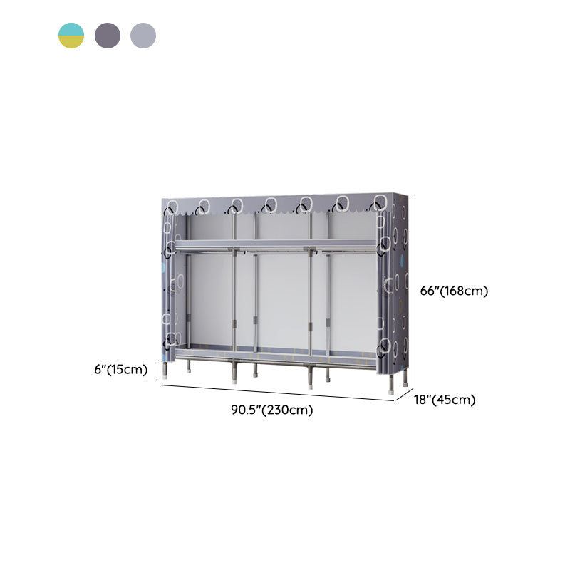 Metallgarderobeschrank mit Regalen modern