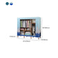 Metal Wardrobe Armoire with Legs Modern Wardrobe Closet with Shelves