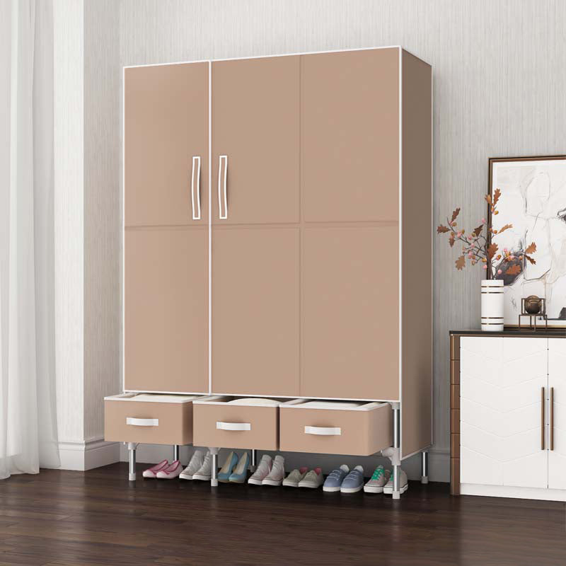 Armario de armario con bisagras Armario de armario con varilla de ropa