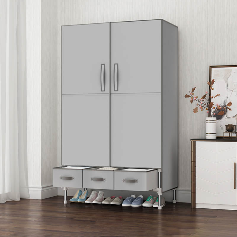 Armario de armario con bisagras Armario de armario con varilla de ropa