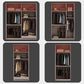 Hinged Wardrobe Cabinet Engineered Wood Wardrobe Armoire for Home