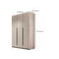 Hinged Wardrobe Cabinet Engineered Wood Wardrobe Armoire for Home