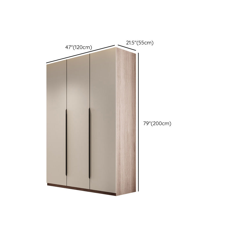 Hinged Wardrobe Cabinet Engineered Wood Wardrobe Armoire for Home