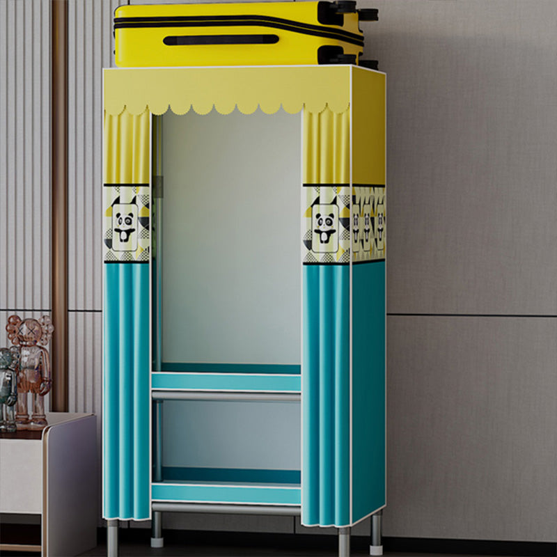 Metallgarderobe Armoire mit Regalen zeitgenössischer Kleiderschrankschrank