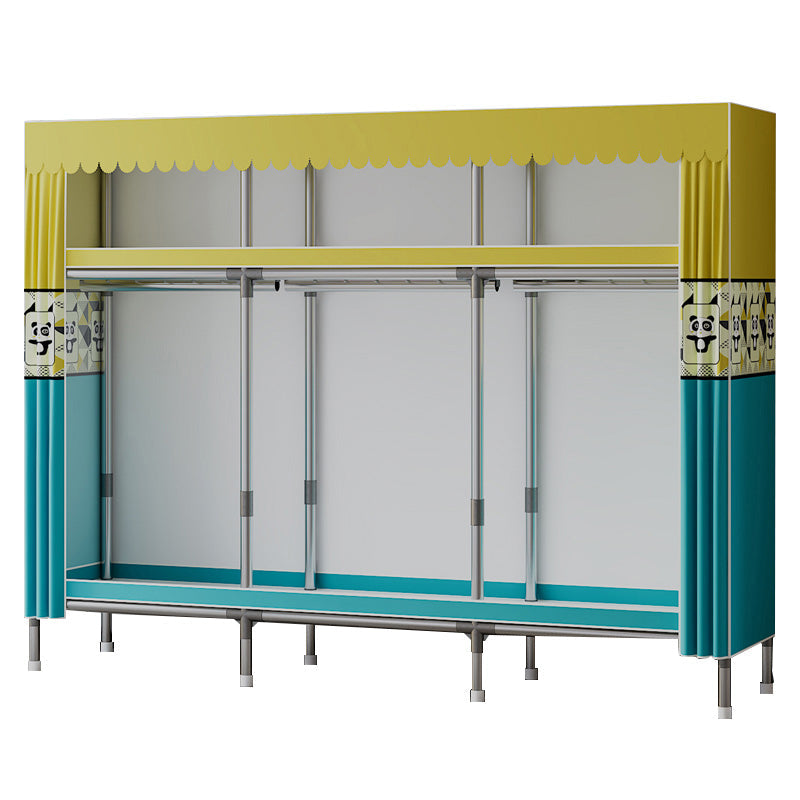 Metallgarderobe Armoire mit Regalen zeitgenössischer Kleiderschrankschrank