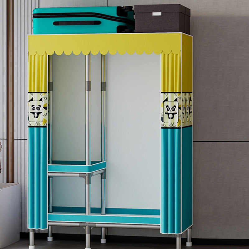 Metallgarderobe Armoire mit Regalen zeitgenössischer Kleiderschrankschrank