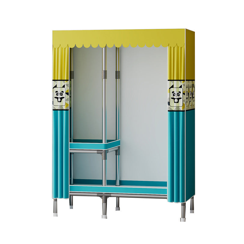 Metallgarderobe Armoire mit Regalen zeitgenössischer Kleiderschrankschrank