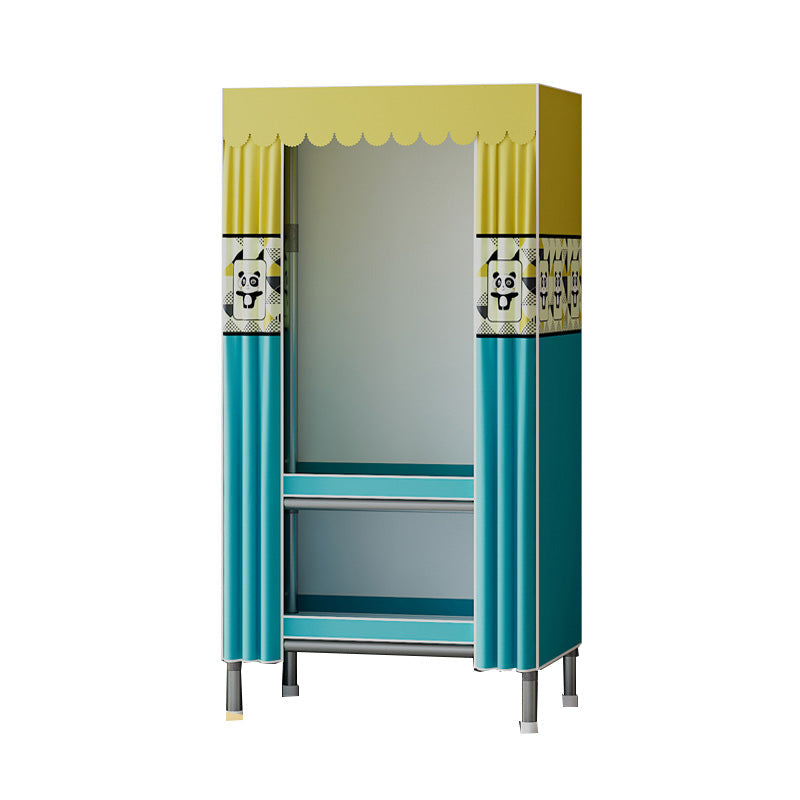 Metallgarderobe Armoire mit Regalen zeitgenössischer Kleiderschrankschrank