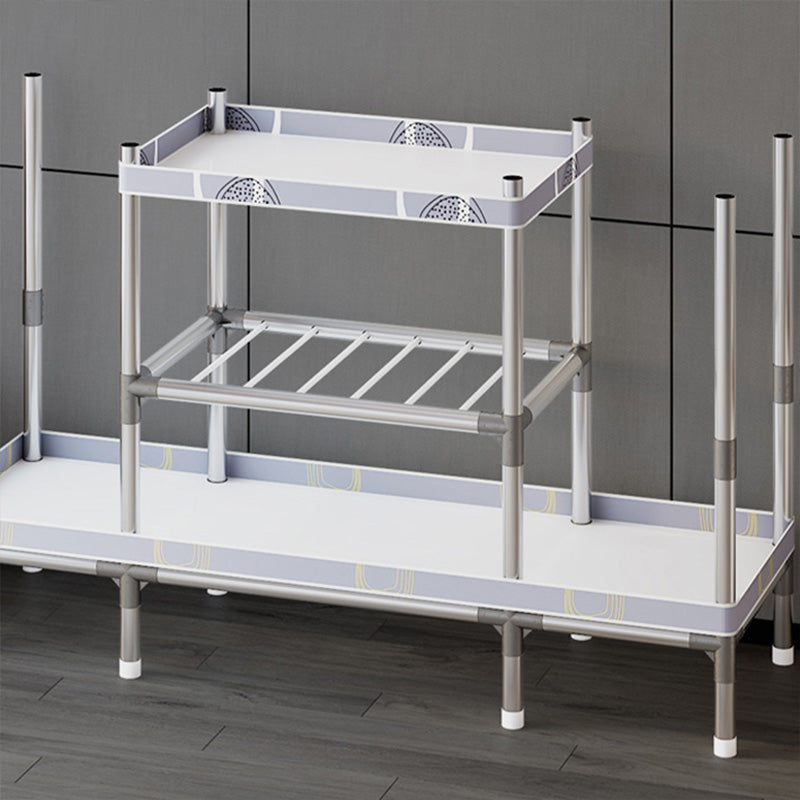 Metallgarderobe Armoire mit Regalen zeitgenössischer Kleiderschrankschrank