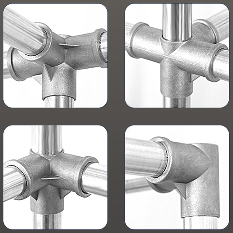 Metallgarderobe Armoire mit Regalen zeitgenössischer Kleiderschrankschrank