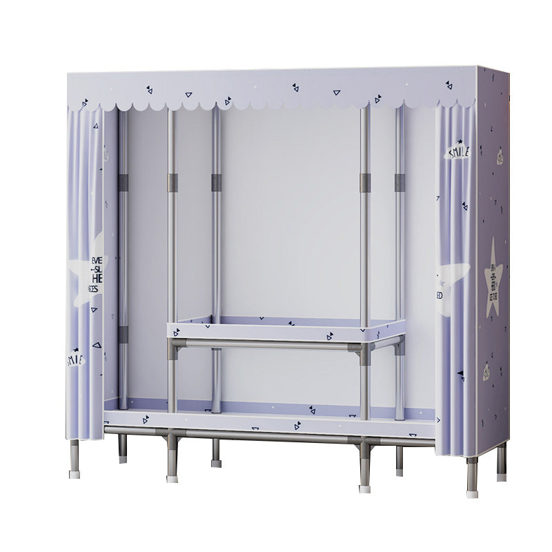 Metallgarderobe Armoire mit Regalen zeitgenössischer Kleiderschrankschrank