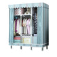 Contemporary Wardrobe Closet with Shelves Metal Wardrobe Armoire